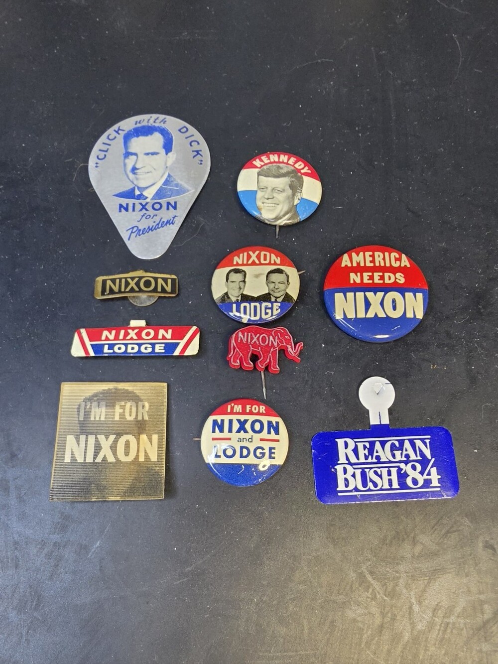 Vintage Collection Of Political Campaign Pins 1960